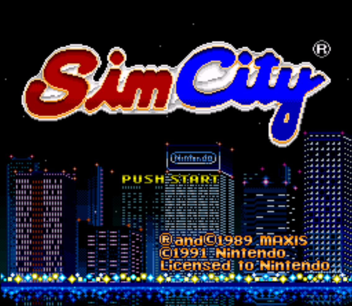 Sim City Title Screen